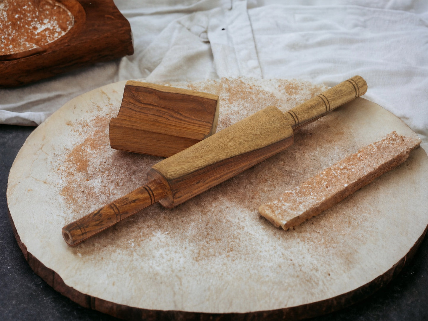 Woodmint — Morbi Chakla & Rolling Pin with Stand — Image 6