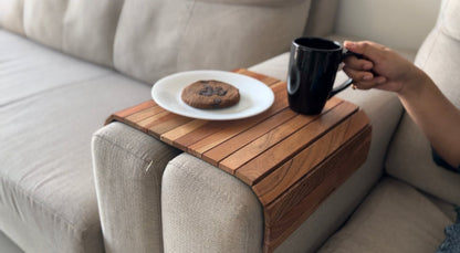 Woodmint — Zgodan Acacia Sofa Arm Tray/ Dinning Mat — Image 1