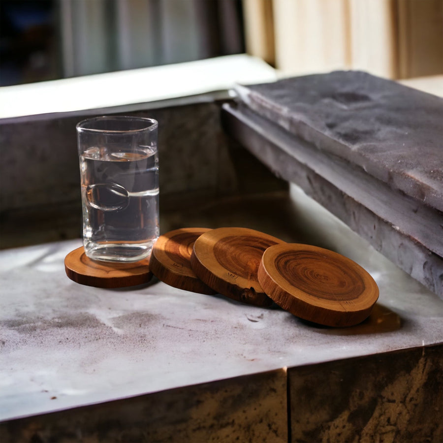 Woodmint — Acacia Log Live Edge Coaster — Image 1