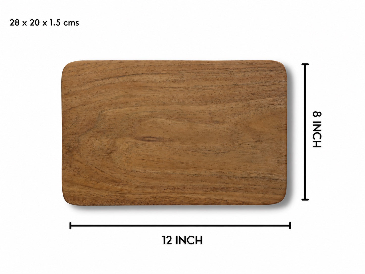 Woodmint — Alinafe Acacia Single Block Chopping/Serving Board — Image 5