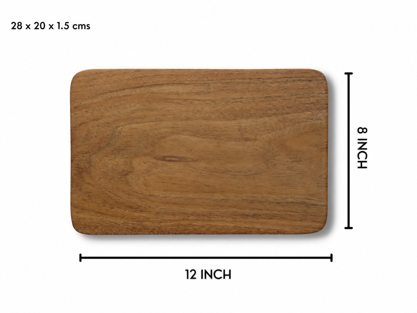 Woodmint — Alinafe Acacia Single Block Chopping/Serving Board — Image 5