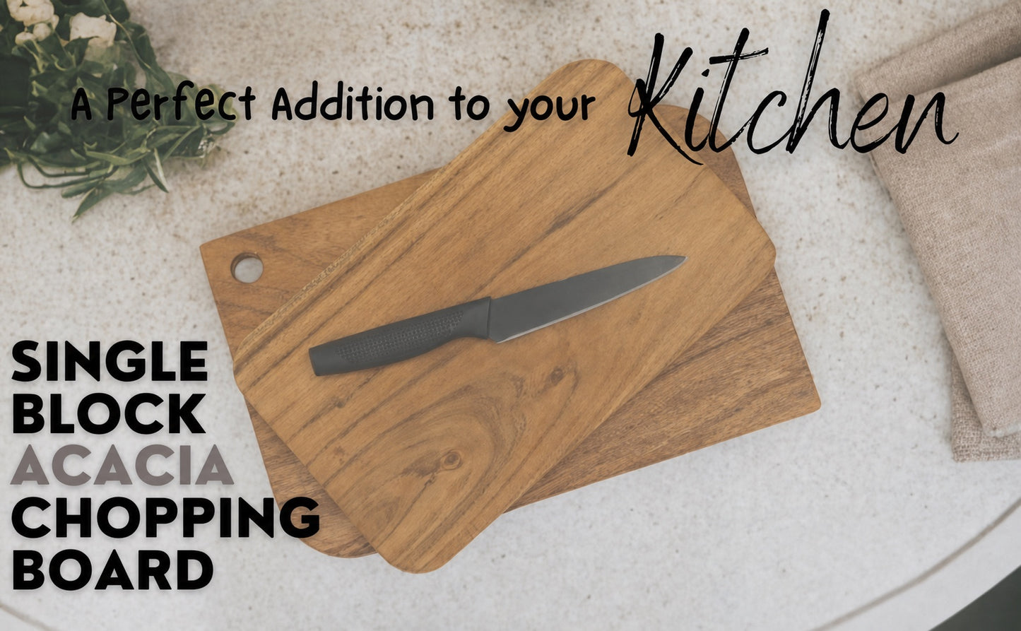 Woodmint — Alinafe Acacia Single Block Chopping/Serving Board — Image 6