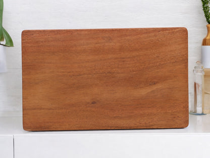 Woodmint — Aiden Large and Thick Single Block Acacia Wood Chopping Board — Image 5