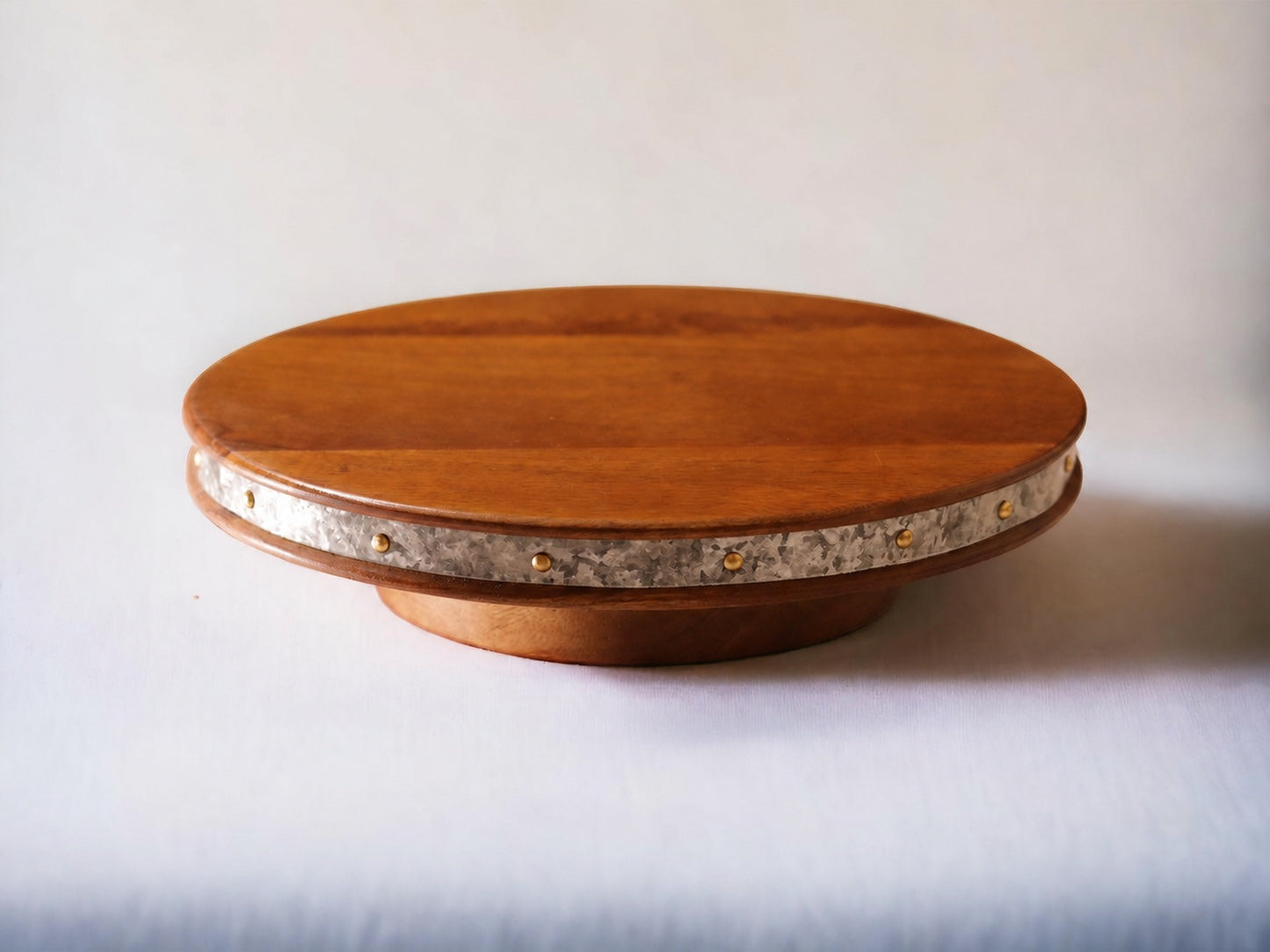 Woodmint — Alfa 360 Degree Large Rotating Wooden Cake Stand — Image 2