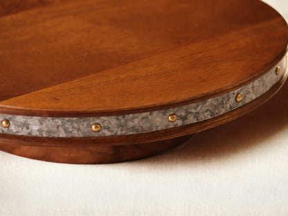 Woodmint — Alfa 360 Degree Large Rotating Wooden Cake Stand — Image 3