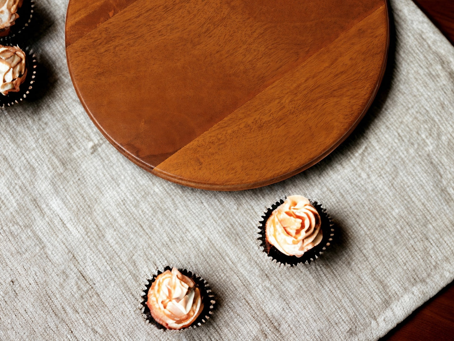 Woodmint — Alfa 360 Degree Large Rotating Wooden Cake Stand — Image 6
