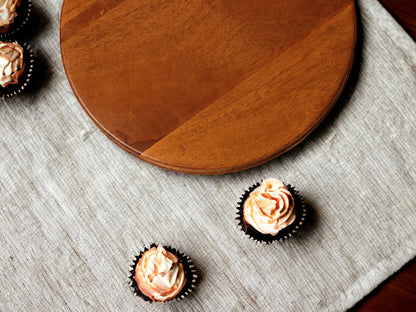 Woodmint — Alfa 360 Degree Large Rotating Wooden Cake Stand — Image 6