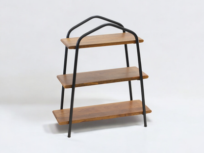 Woodmint — Canton Wooden and Iron 3 Tier Shelve — Image 2