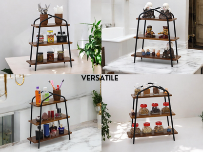 Woodmint — Canton Wooden and Iron 3 Tier Shelve — Image 3