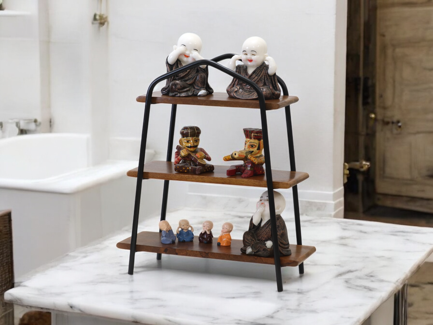 Woodmint — Canton Wooden and Iron 3 Tier Shelve — Image 7