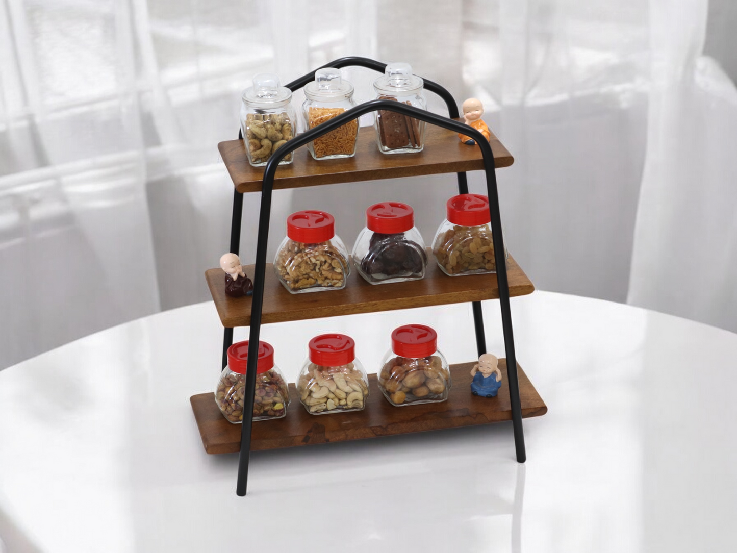 Woodmint — Canton Wooden and Iron 3 Tier Shelve — Image 8