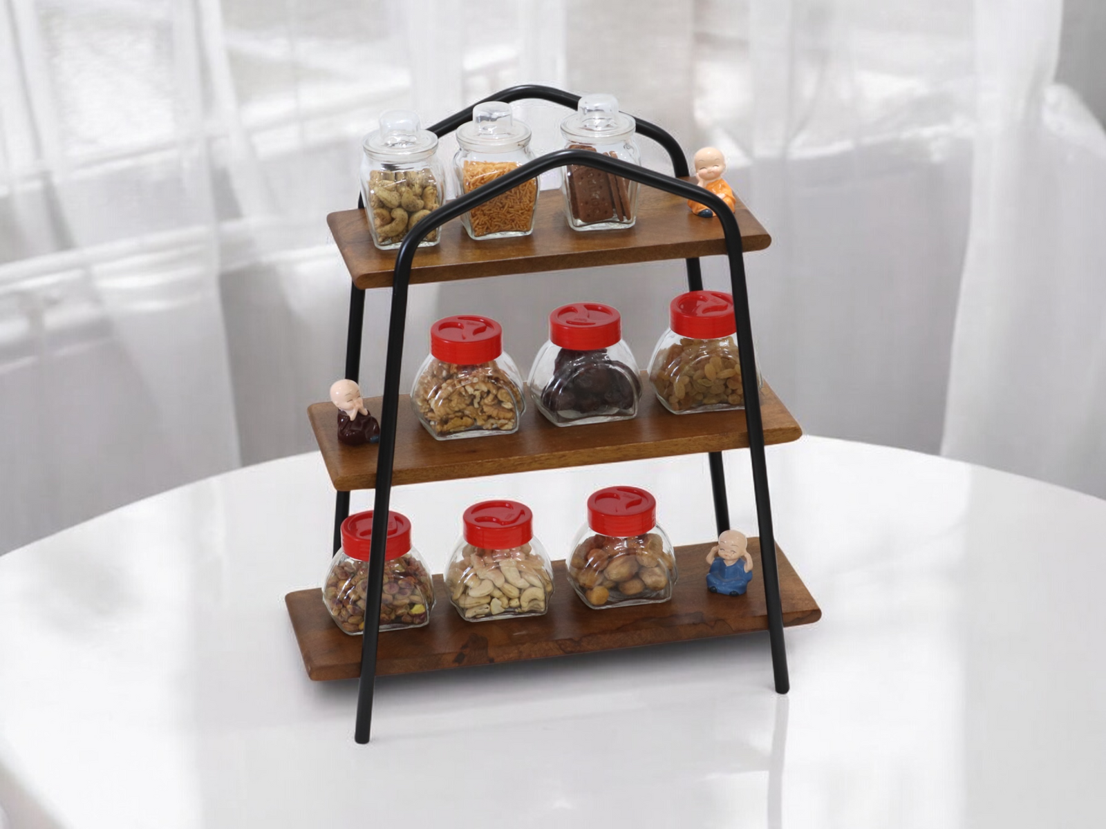 Woodmint — Canton Wooden and Iron 3 Tier Shelve — Image 8