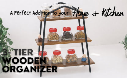 Woodmint — Canton Wooden and Iron 3 Tier Shelve — Image 9