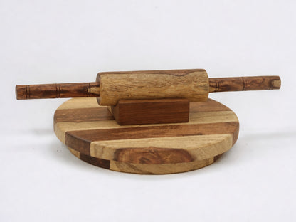 Woodmint — Cierra Wooden Chakla & Rolling Pin with Stand — Image 2