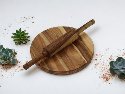 Woodmint — Cierra Wooden Chakla & Rolling Pin with Stand — Image 5