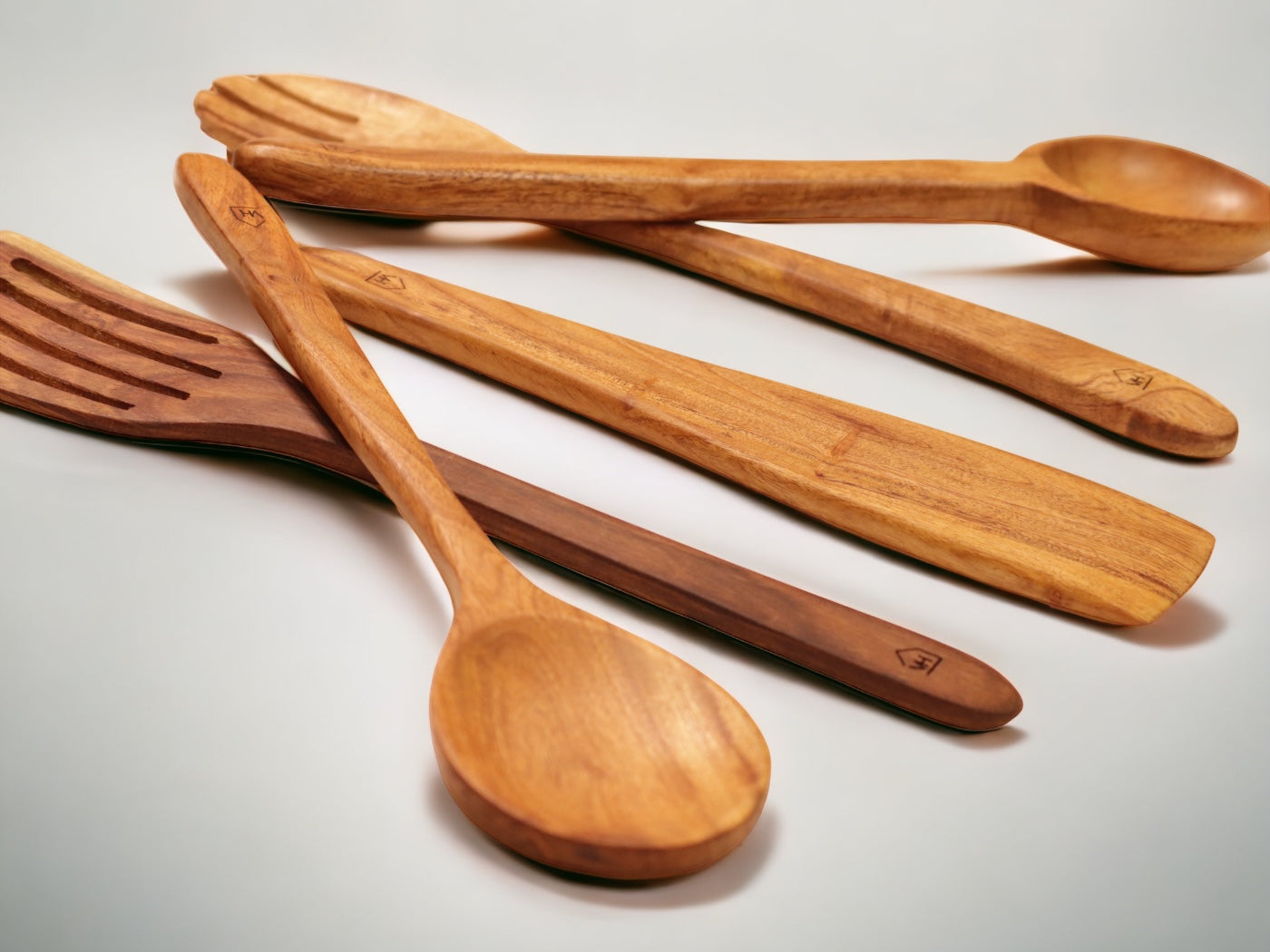 Woodmint — Neem Wood Kitchen Cooking Spoons Set of 5 — Image 2