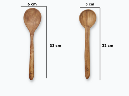 Woodmint — Neem Wood Kitchen Cooking Spoons Set of 5 — Image 6