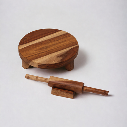 Woodmint — Morbi Chakla & Rolling Pin with Stand — Image 1
