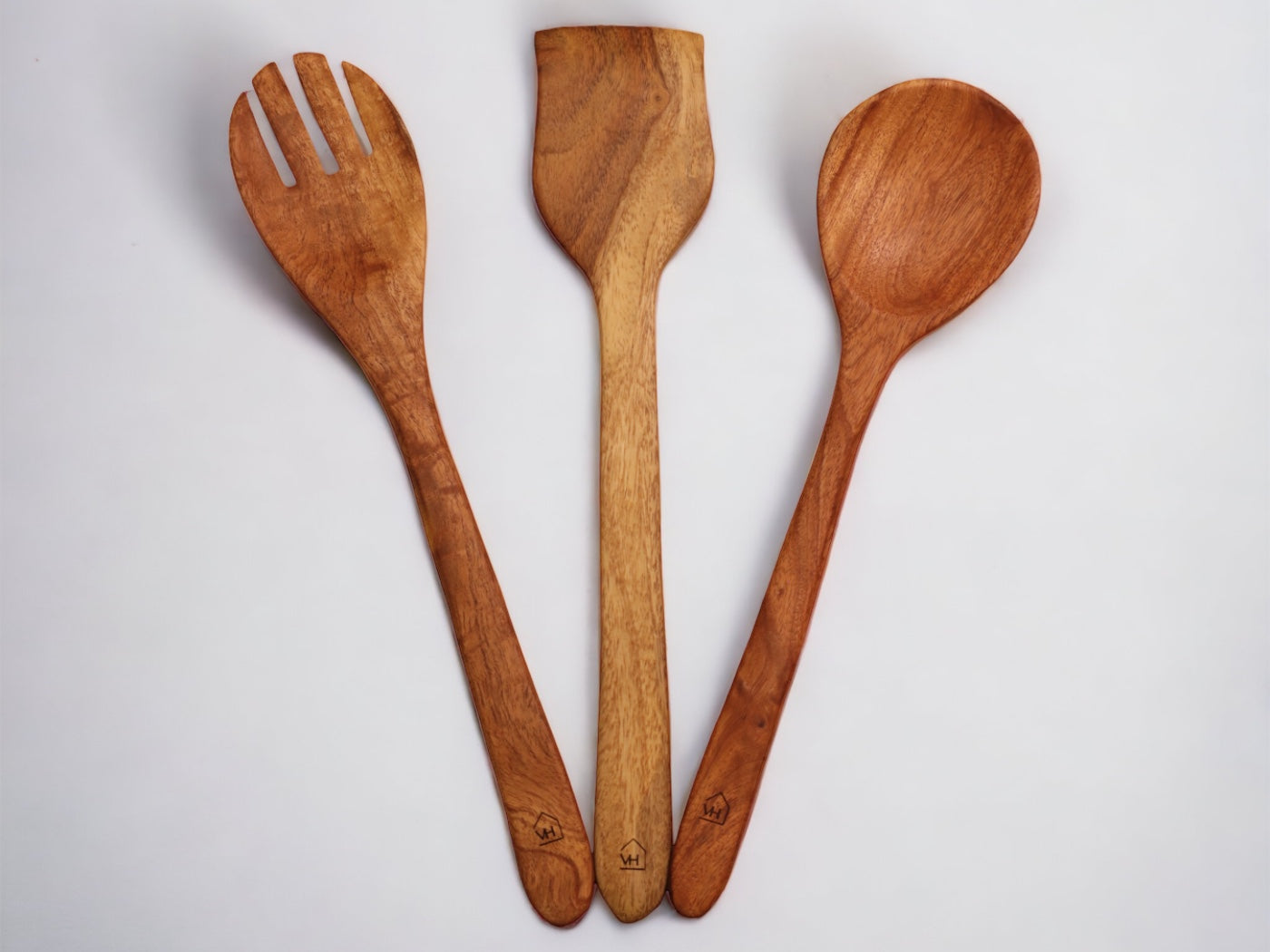 Woodmint — Neem Wood Kitchen Cooking Spoons Set of 3 — Image 6