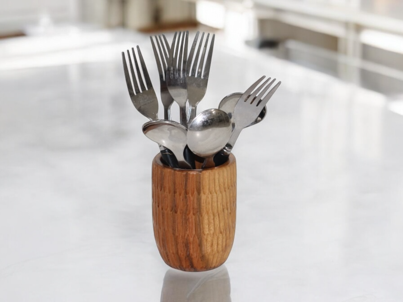 Woodmint — Oscar Multipurpose Wooden Cutlery Holder — Image 5