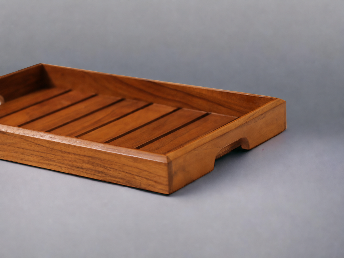 Woodmint — Rivika Large Teak Wood Tray — Image 2