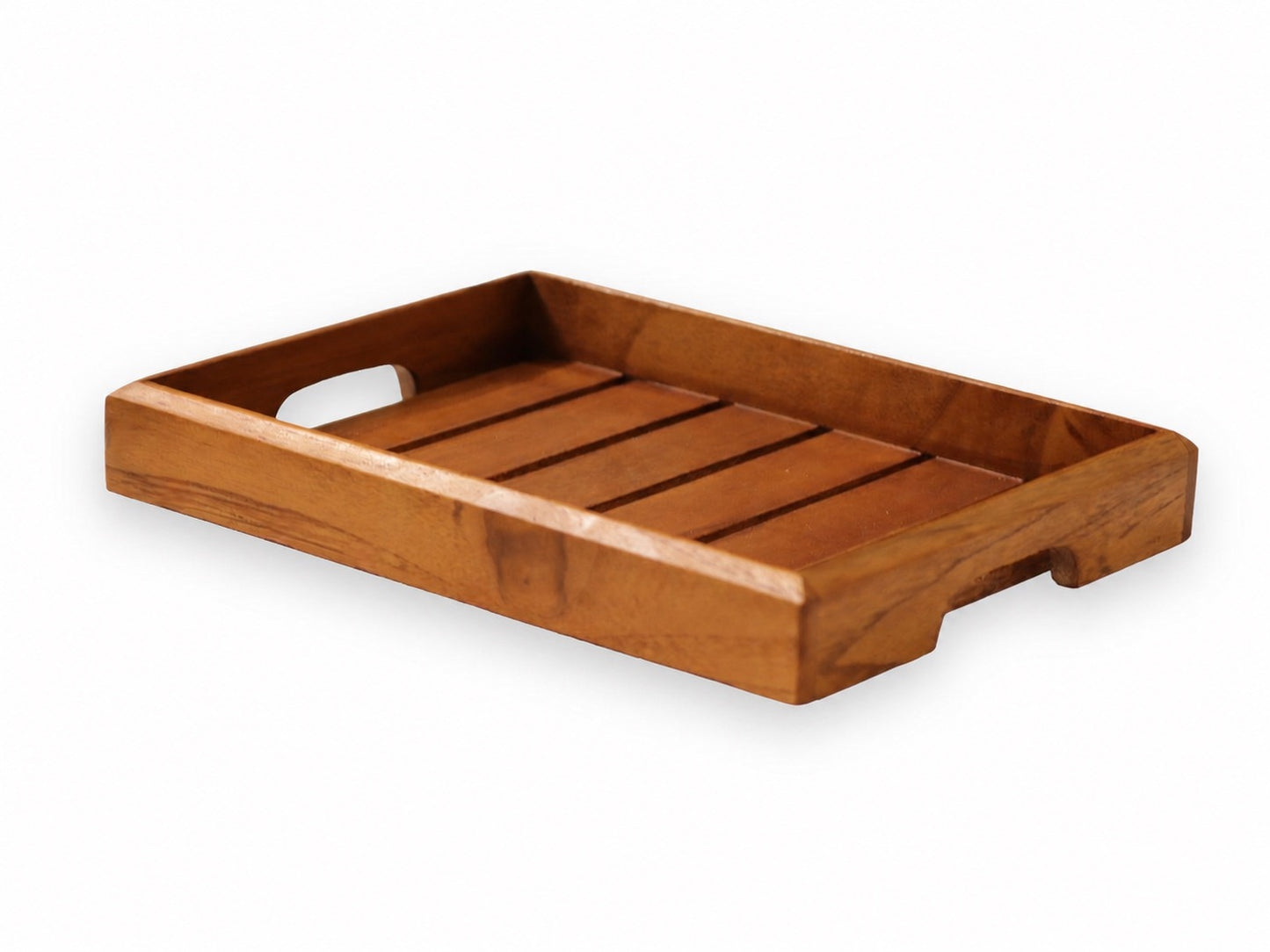 Woodmint — Rivika Medium Teak Wood Tray — Image 1
