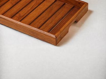 Woodmint — Rivika Medium Teak Wood Tray — Image 2