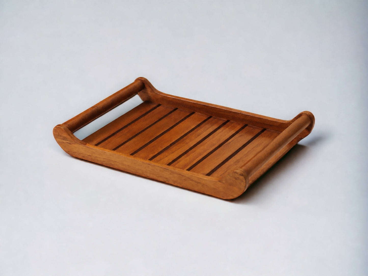 Woodmint — Romper Large Teak Wood Tray — Image 1