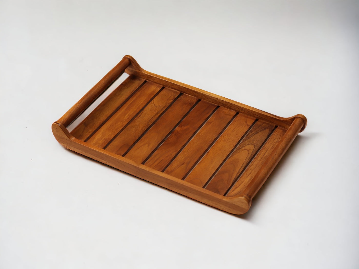 Woodmint — Romper X-Large Teak Wood Tray — Image 1